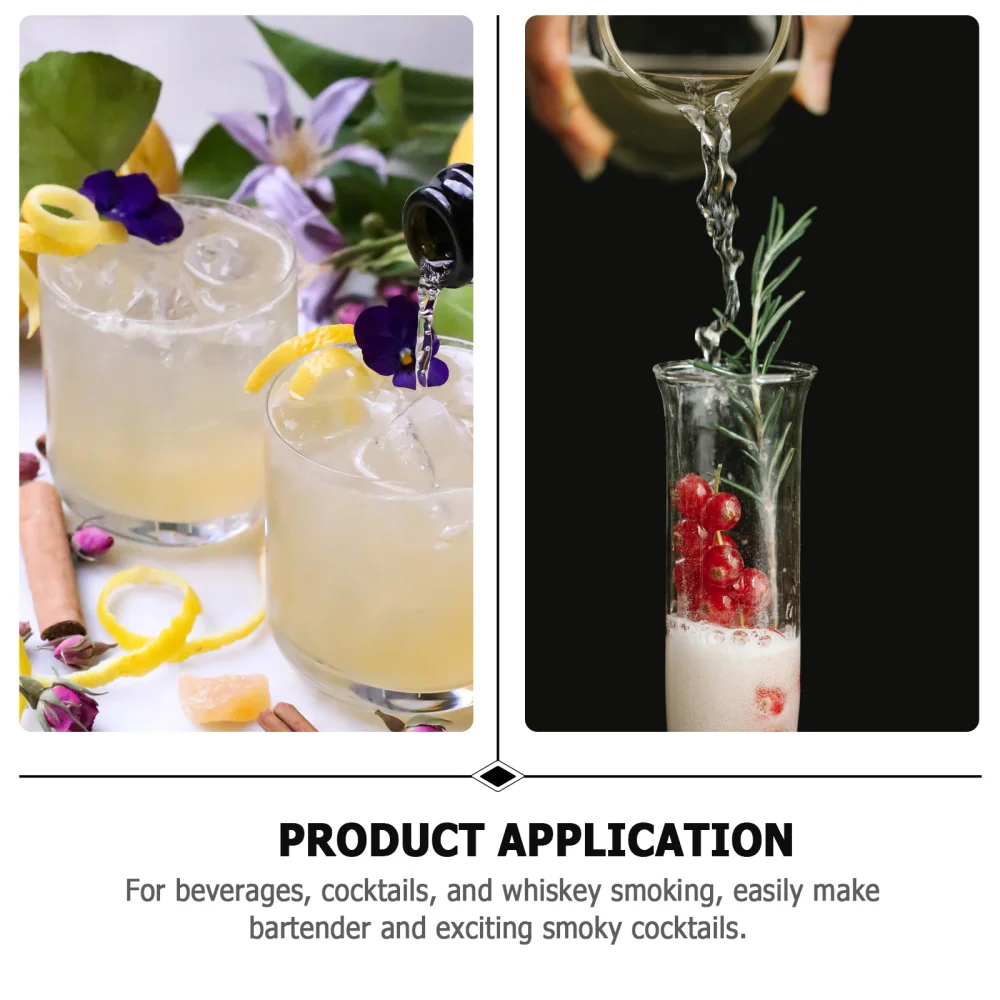 

Smoke Infuser Lid Round Cocktail Drink Smoking Cover Smoke Cup Lid