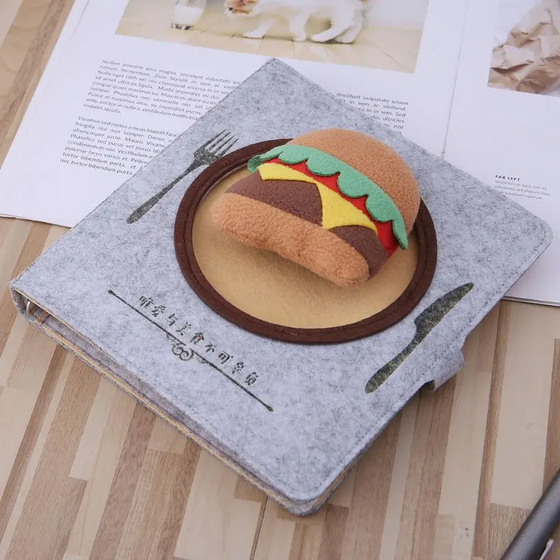

Creative Hamburger Egg Rice Balls Diary Notebook Notepad Memo Pad Daily Planner Weekly Notes Stationery School Travel P9YA