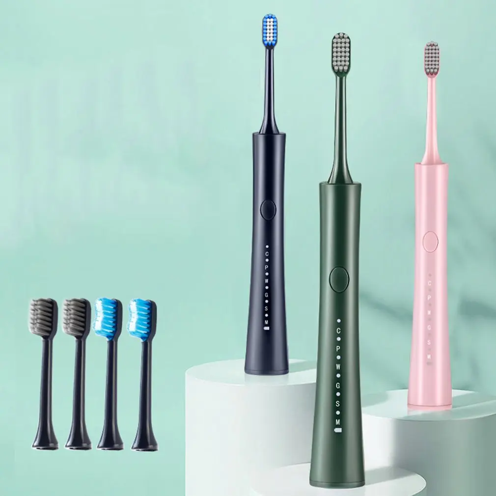 

Электрическая зубная щетка с мягким мехом отбеливающая зубная щетка с зарядкой звуковая вибрация Бытовая умная электрическая зубная щетка