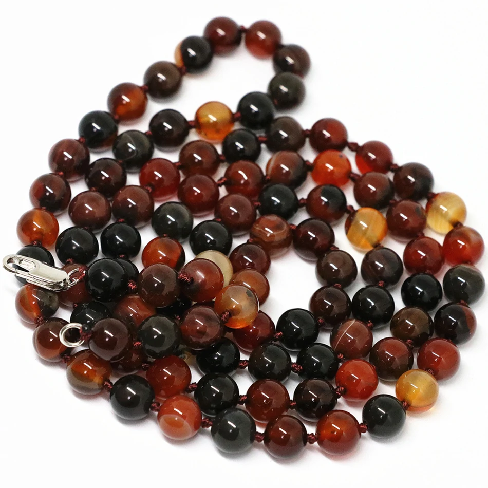 

Ожерелье с круглыми бусинами из натурального камня, 8 мм, 10 мм