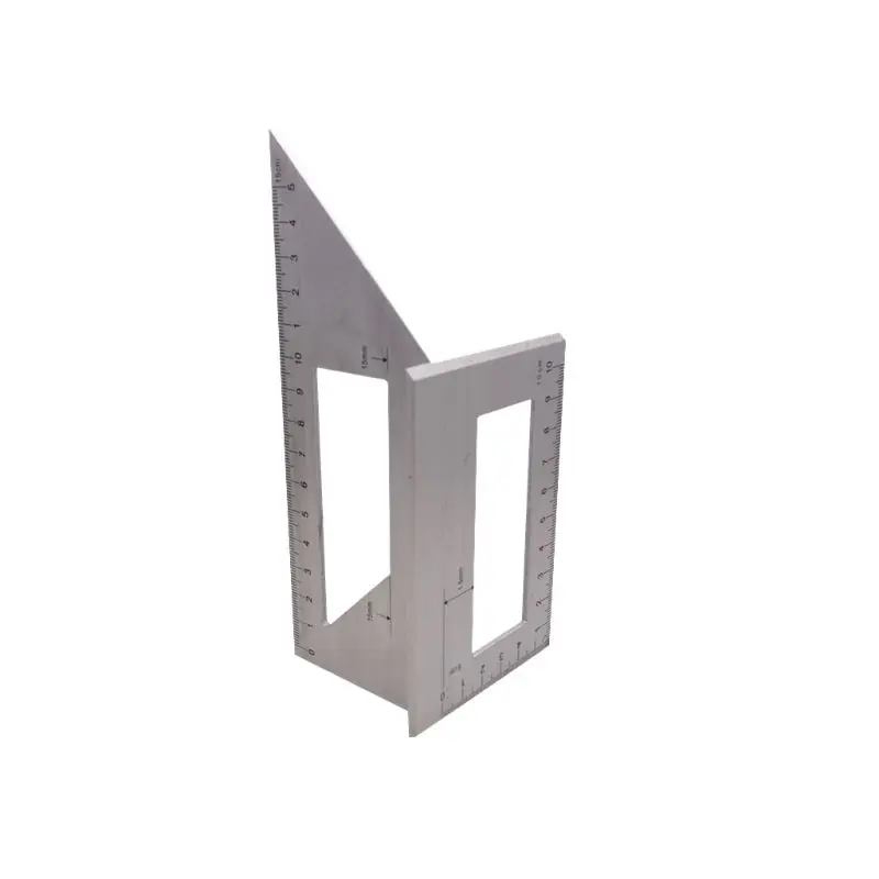 

Aluminum Alloy Wooden Square Multifunction Ruler 45 90 Degree Gauge Woodworking
