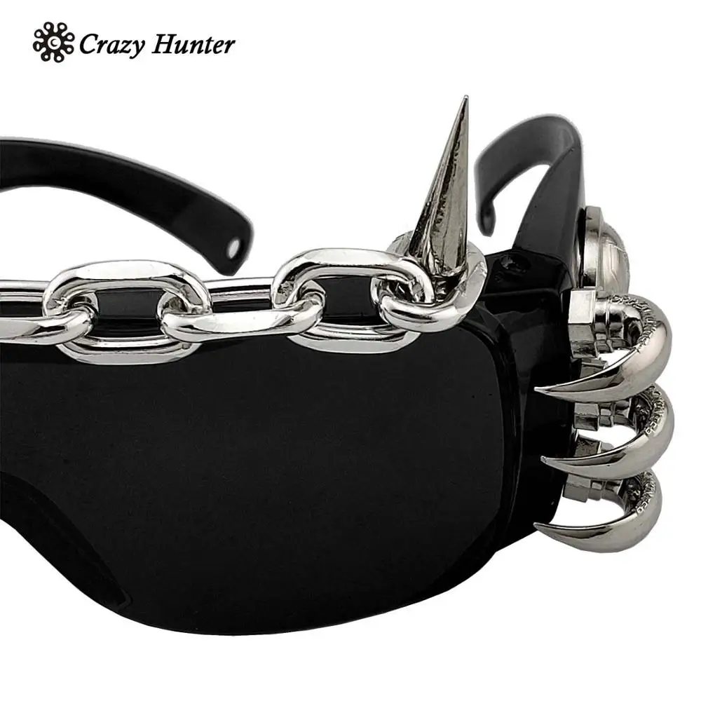 Очки для танцев с шипами в стиле панк рок стильные мужские и женские