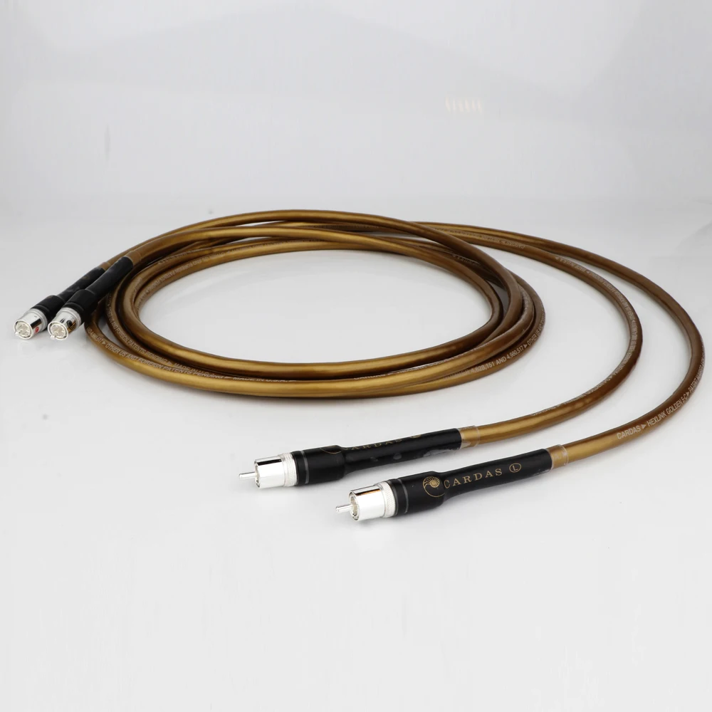 

Pair Cardas hifi rca jack cable High Quality OFC pure copper plated silver 2RCA to2 RCA Audio Cable Line Wire