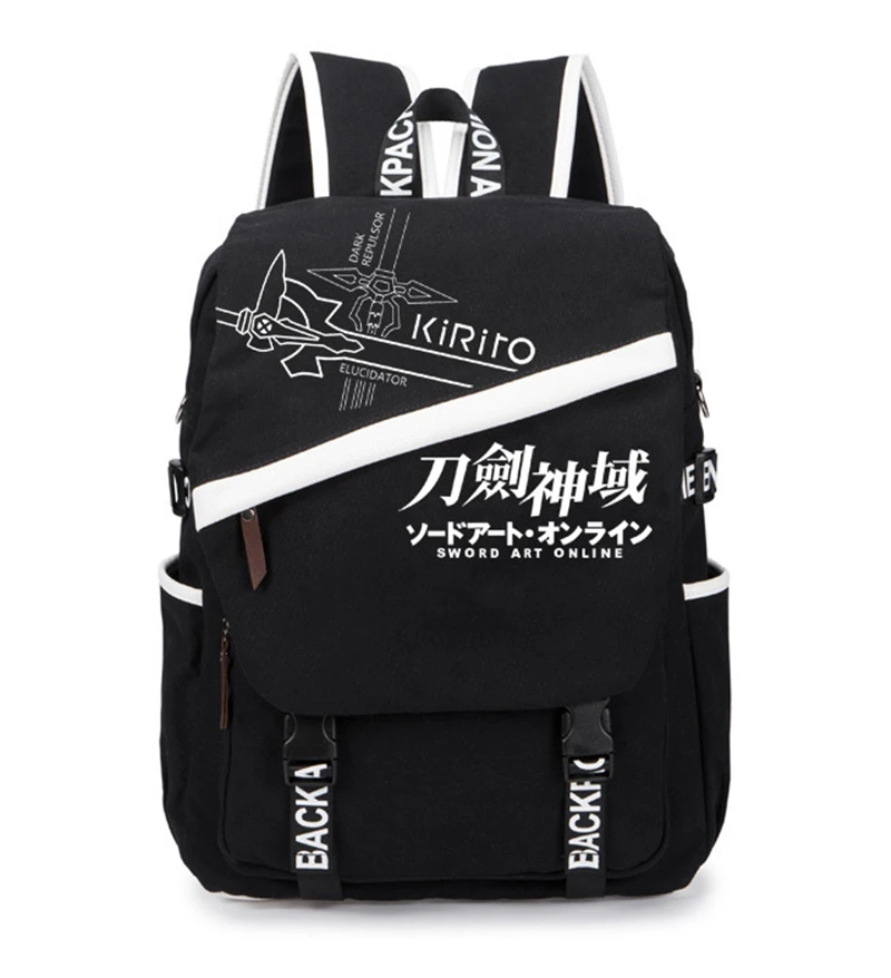 Sword Art онлайн мультфильм аниме SAO подростковые школьные сумки Сумка Книга сумка