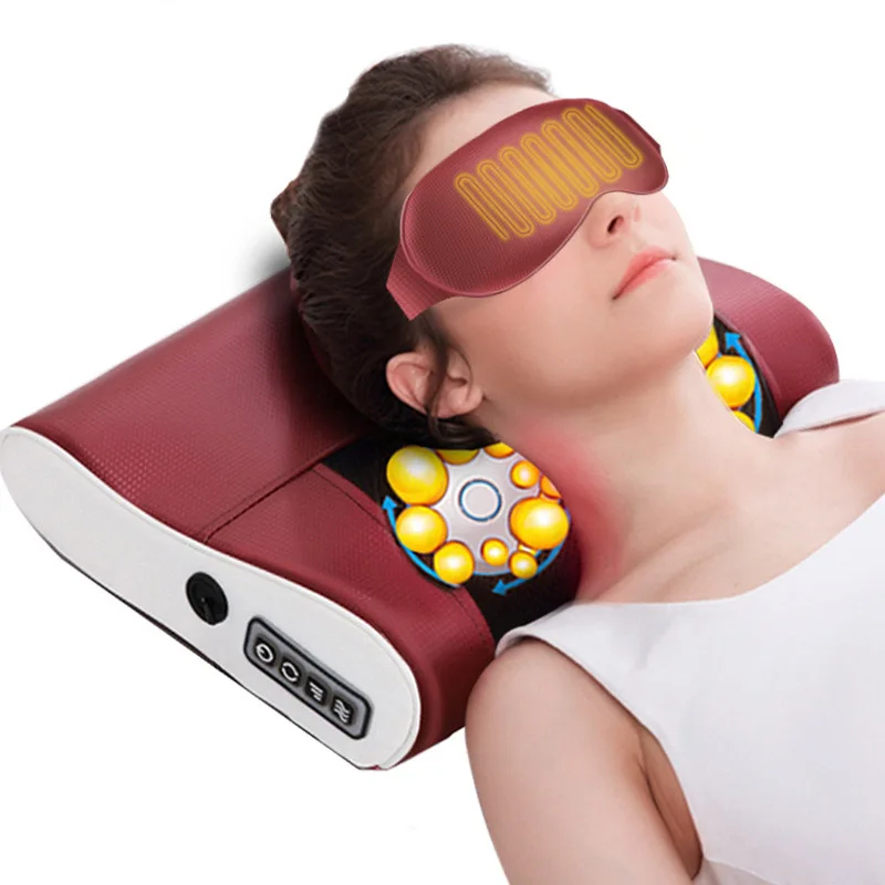 Расслабляющая электрическая массажная подушка вибратор для плеч и спины