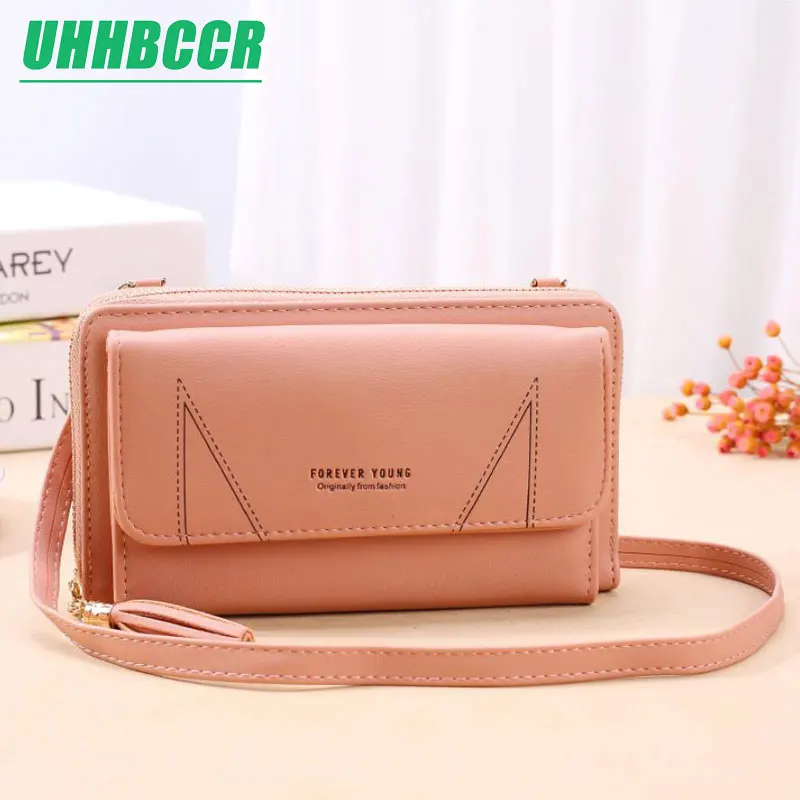 

New Women's Wallet Messenger Bag Large Capacity Women's Purse Buckle Zipper Bag Soft Leather Versatilesenger Shoulder Straps Bag