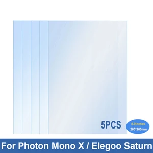 5pcs fep film for anycubic photon mono x for elegoo saturn printer parts 8 9 inches uv resin 3d printers 0 15mm release films free global shipping