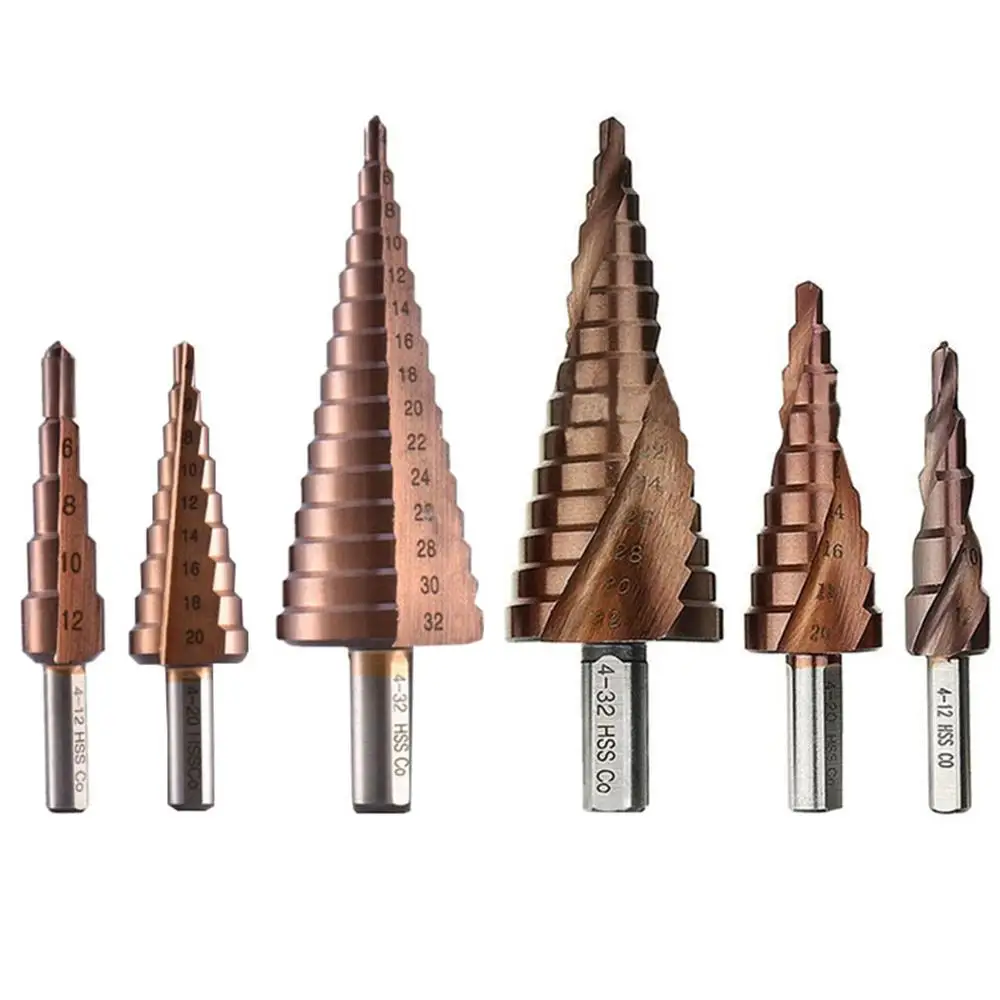 Набор металлических ступенчатых сверл набор из быстрорежущей стали и