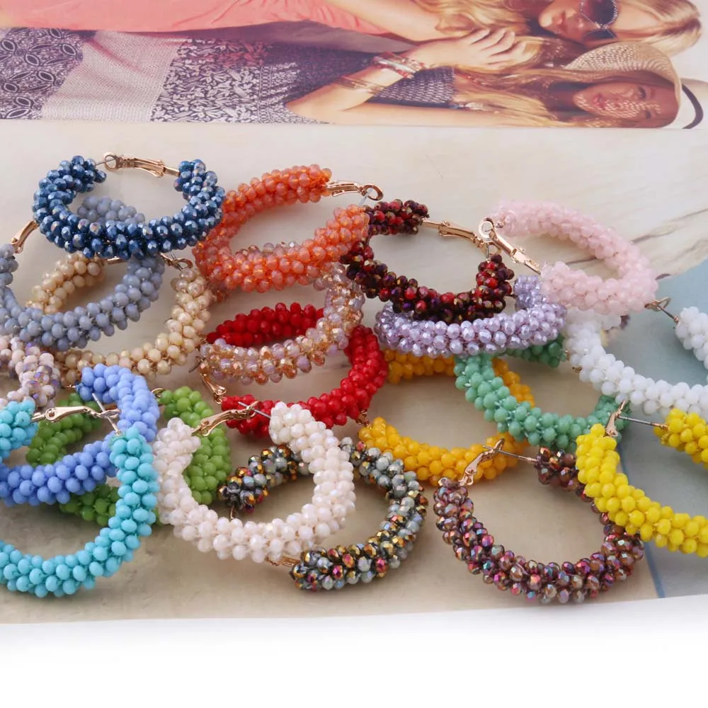 NeeFuWoFuDrop Серьги Висячие богемные хрустальные oorbellen Стразы посылка длинные brinco Шарм бахрома ювелирные серьги оптом