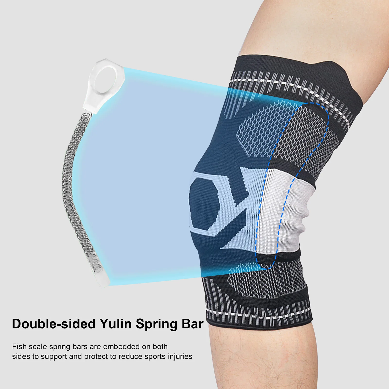 

NEW 1PCS Fitness Running Cycling Knee Support Braces Elastic Nylon Sport Compression Knee Pad Sleeve for Basketball Volleyball