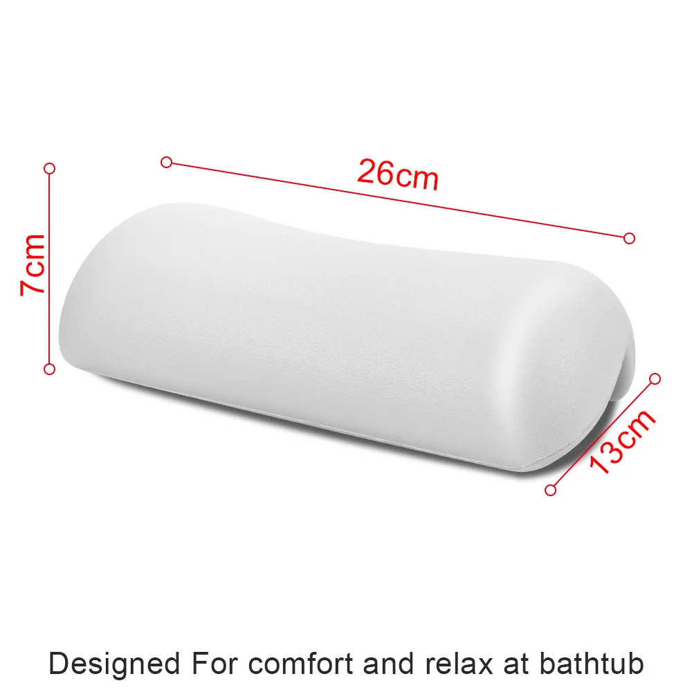 Soft Bathtub Headrest With Suction Cups Bathroom Accessories Waterproof Easy To Clean SPA Bath Pillow Non-slip images - 6