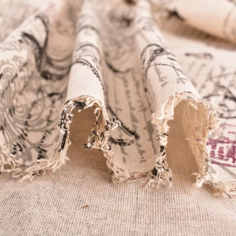 QUANFANG хлопково-льняная ткань для лоскутного шитья рукоделия дивана/стола