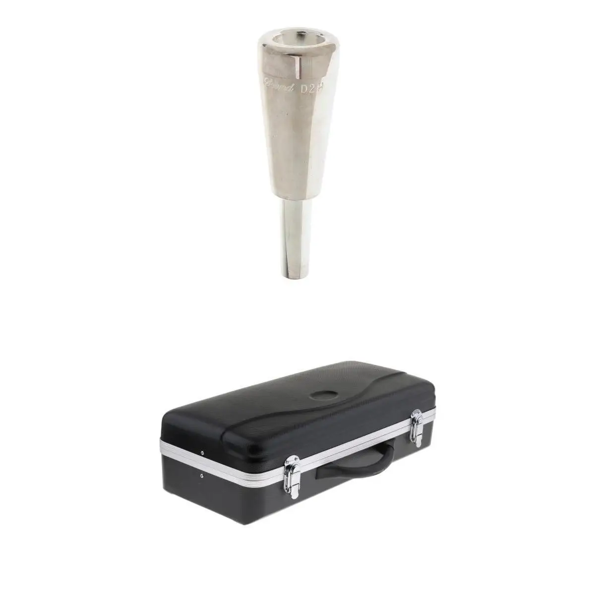 

Shockproof Bb Trumpet Case Padded Bag & Silver Plated Trumpet Mouthpiece