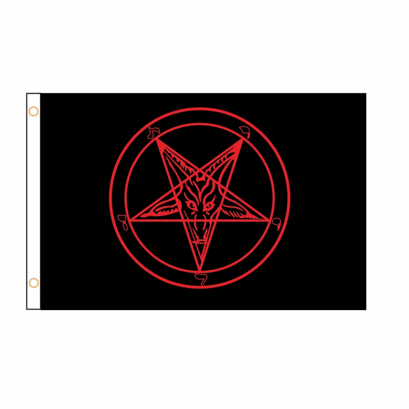Церковь Сатаны крепмомет рыцари темплар пентаграмма флаг баннер 2 фута * 3 5 футов