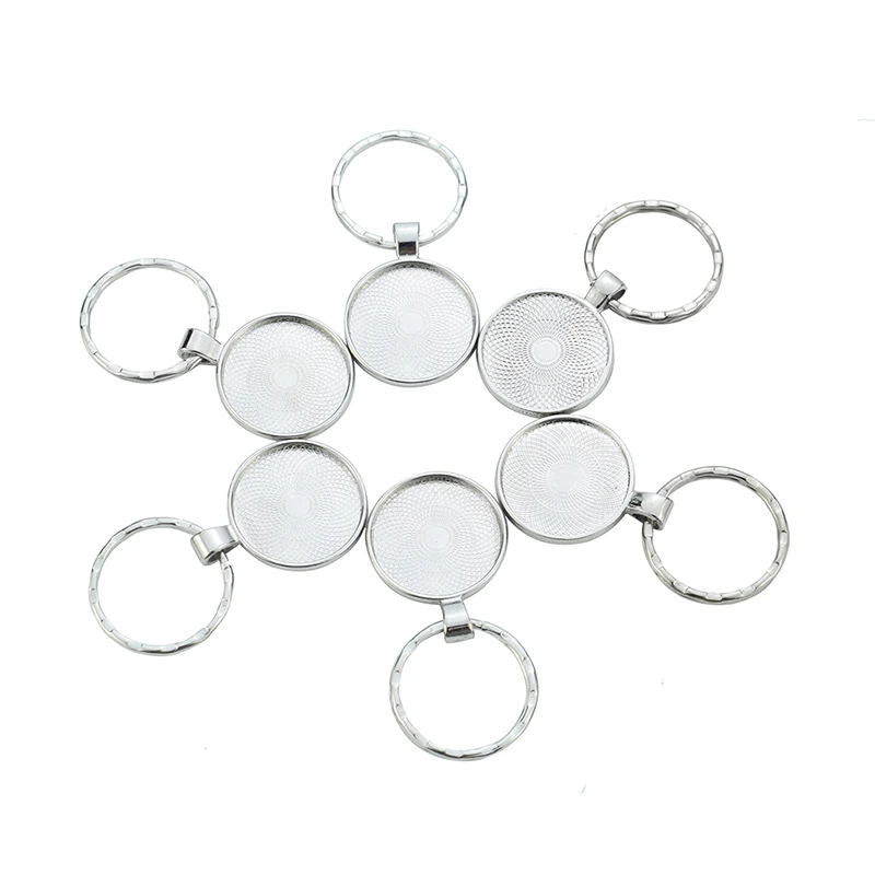 Пустая Подвеска для брелока 5 шт. брелок ключей ручной работы подходит 25 мм