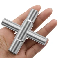 2 pieces 4 way sillcock key steel sillcock wrench silver water utility key compatible with valve faucet cabinet opening