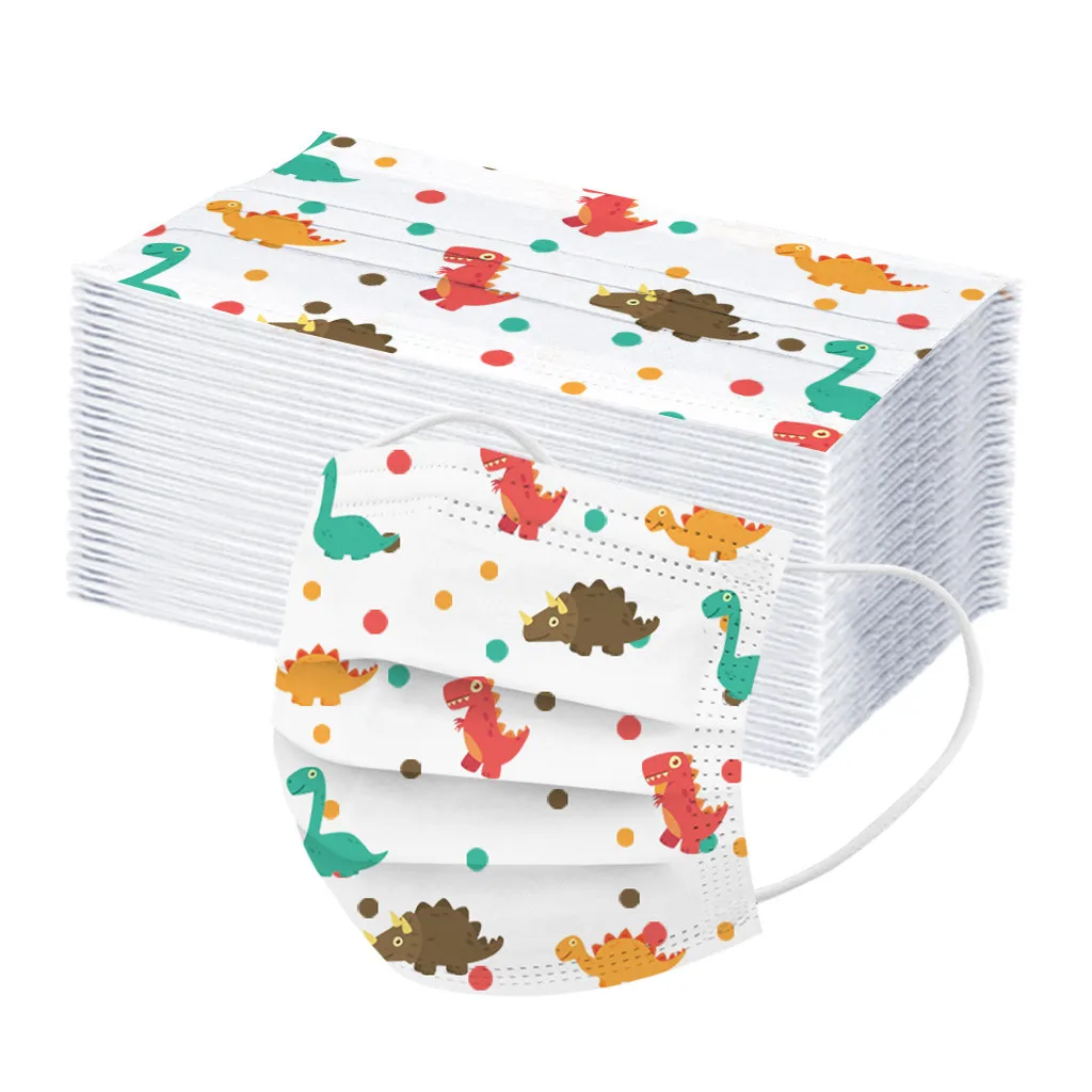 100 шт хлопчатобумажная ткань детские одноразовые лицевые уличные солнцезащитные