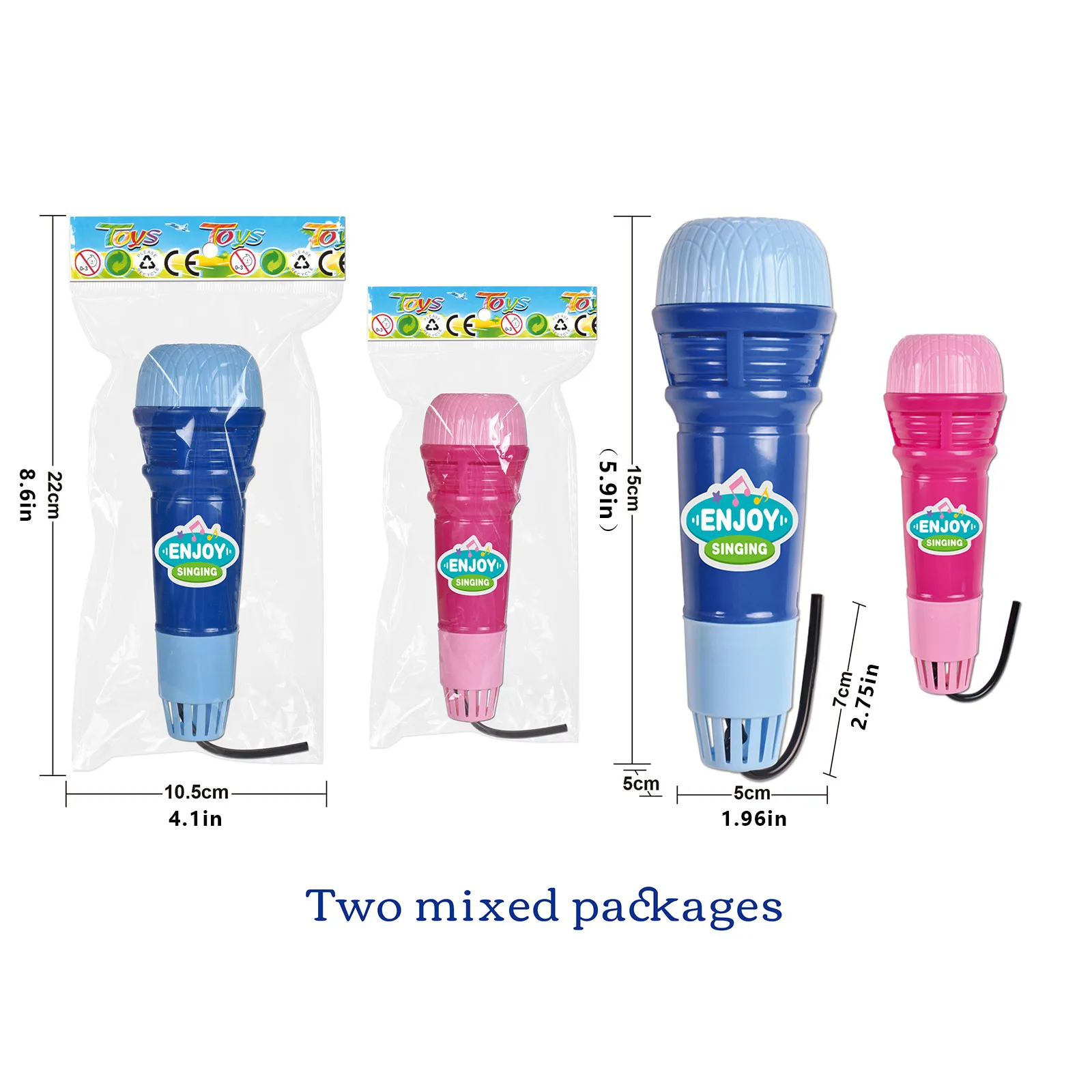 Большой микрофон с эхо-микрофоном 1 шт. голосовой преобразователь игрушка