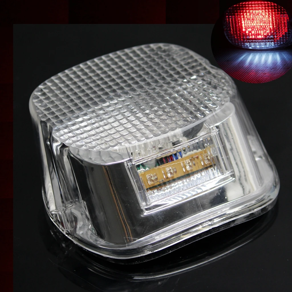 Прозрачный мотоцикл светодиодный фонарь светильник стоп лампы 12V одежда