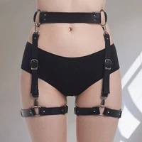 women leather harness body belts sexy garters bdsm bondage belt strap waist to leg suspender straps fetish exotic accessories