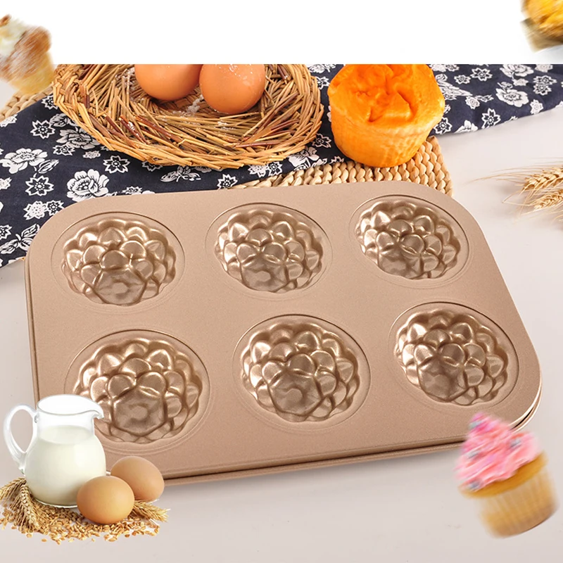 1 шт. пресс форма для торта мини антипригарное покрытие 6 Полость в форме