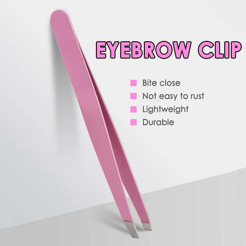 

Eyebrow Tweezer Colorful Hair Beauty Fine Hairs Puller Stainless Steel Slanted Eye Brow Clips Removal Makeup Hair Removal Tools