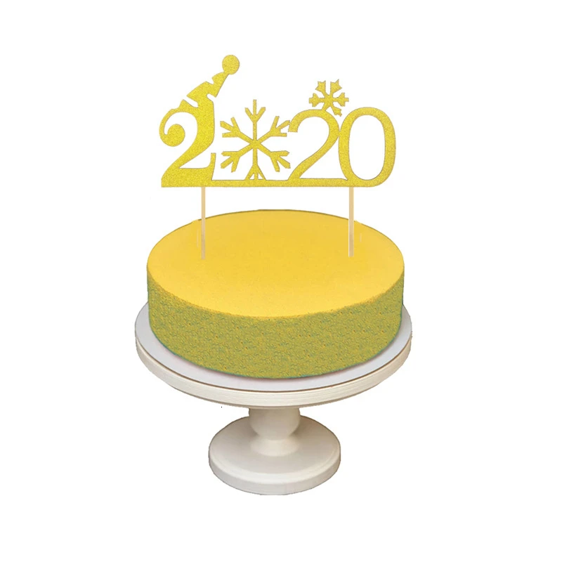 Привет 2020 новый год торт Топпер десерт украшение луна Снежинка День рождения