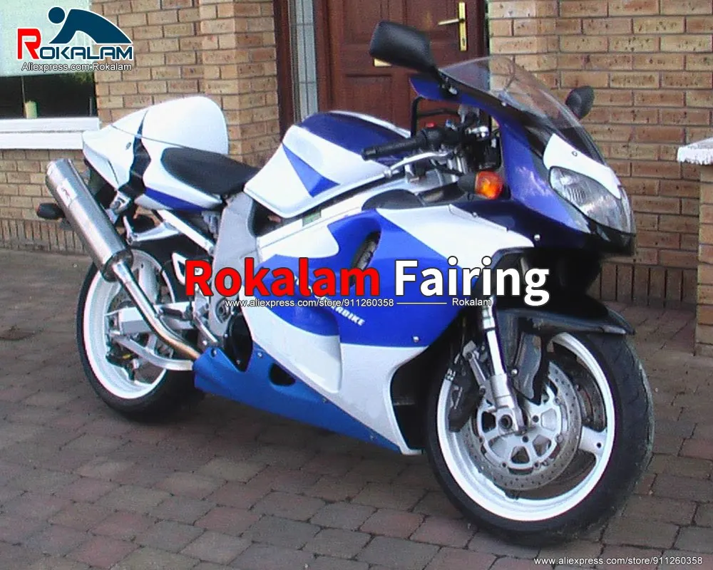 

ABS Plastic Kit For Suzuki TL1000R 1998 1999 2000 2001 2002 2003 Blue White Motorcycle Fairing Set (Injection Molding)