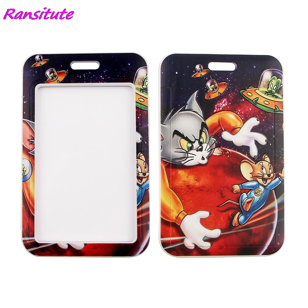 Ransitute R1638 кошка с мышонком из мультфильма шейный ремешок для ключей ID карты