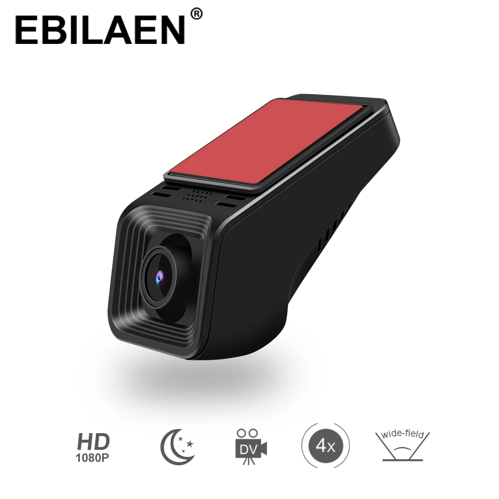 Автомобильный видеорегистратор EBILAEN 16 ГБ Full HD 1080P с картой памяти для Android 8