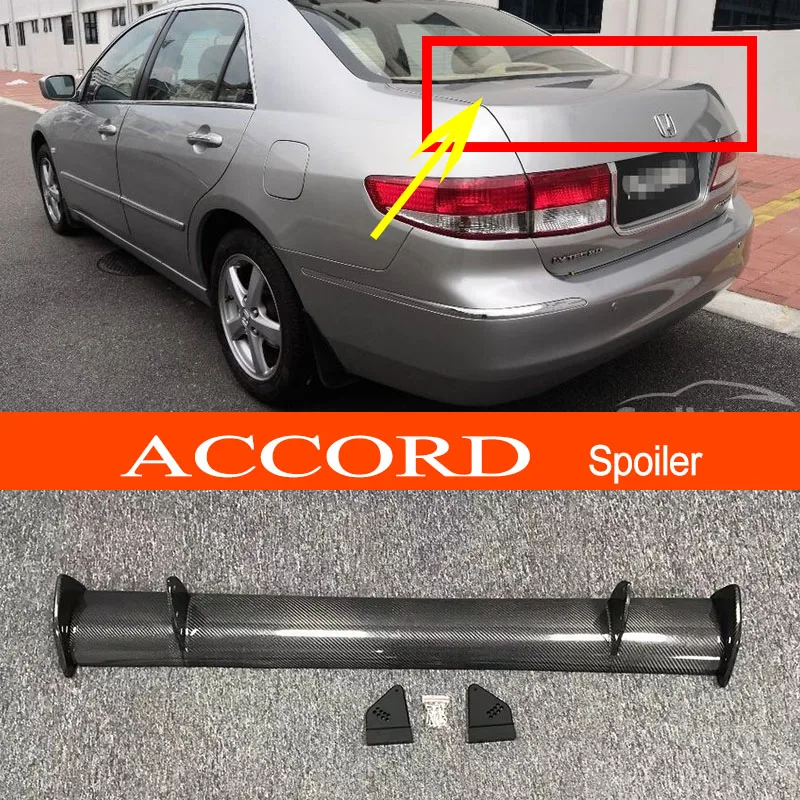 2004 2005 Accord Real Carbon Fiber GT style Автомобильная спортивная модель для Honda Sedan 4