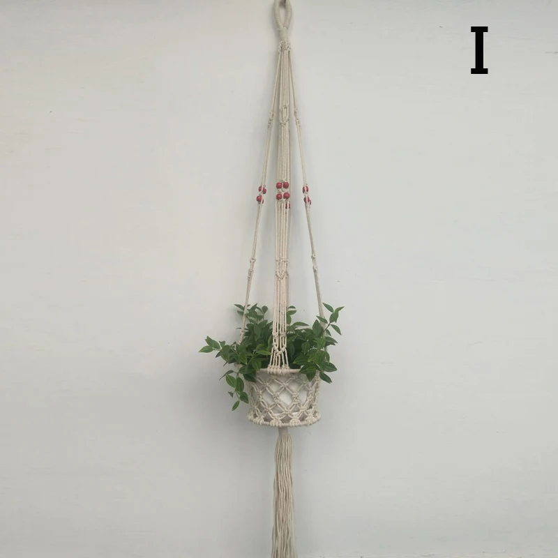 Макраме вешалка для растений цветочные горшки домашний садовый держатель ноги