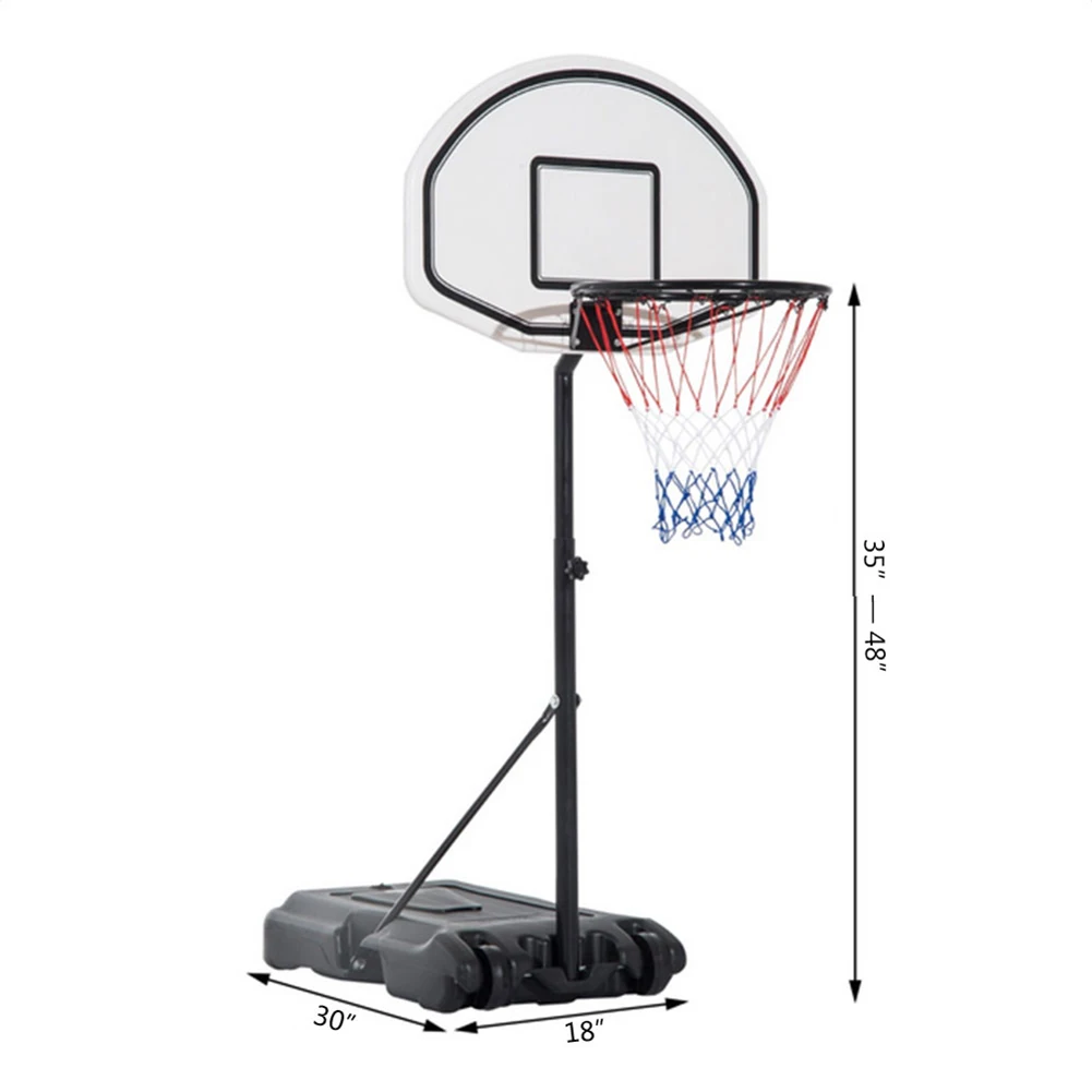

Backboard Adjustable Pool Basketball Hoop System Stand for Adult Kid Poolside Swimming Water Maxium Applicable Ball Model Toys