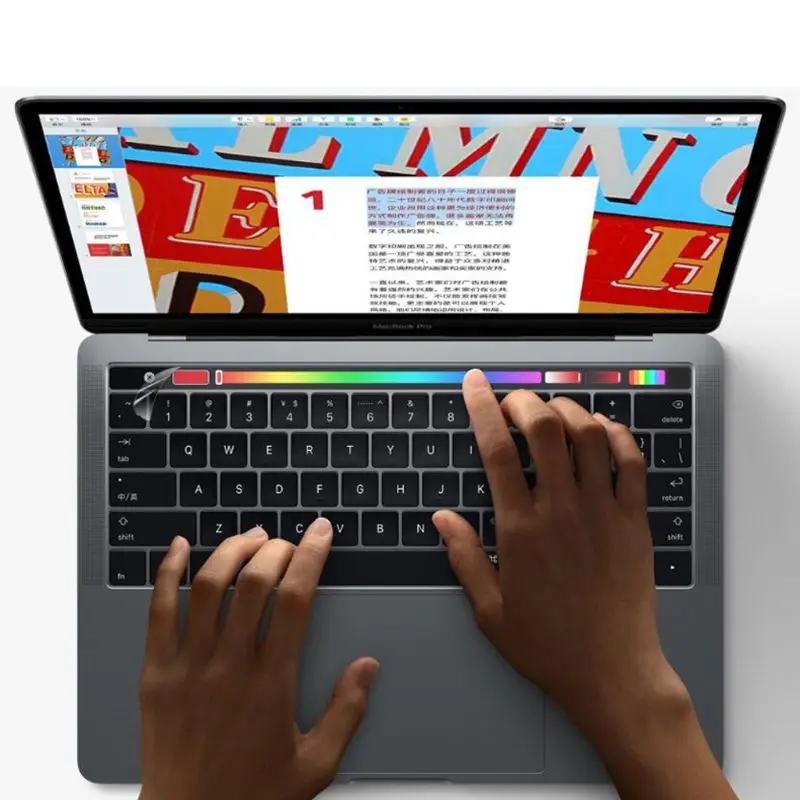 Прозрачная пленка с сенсорной панелью Защитная Наклейка для Macbook Pro 13/15 A1706 A1707
