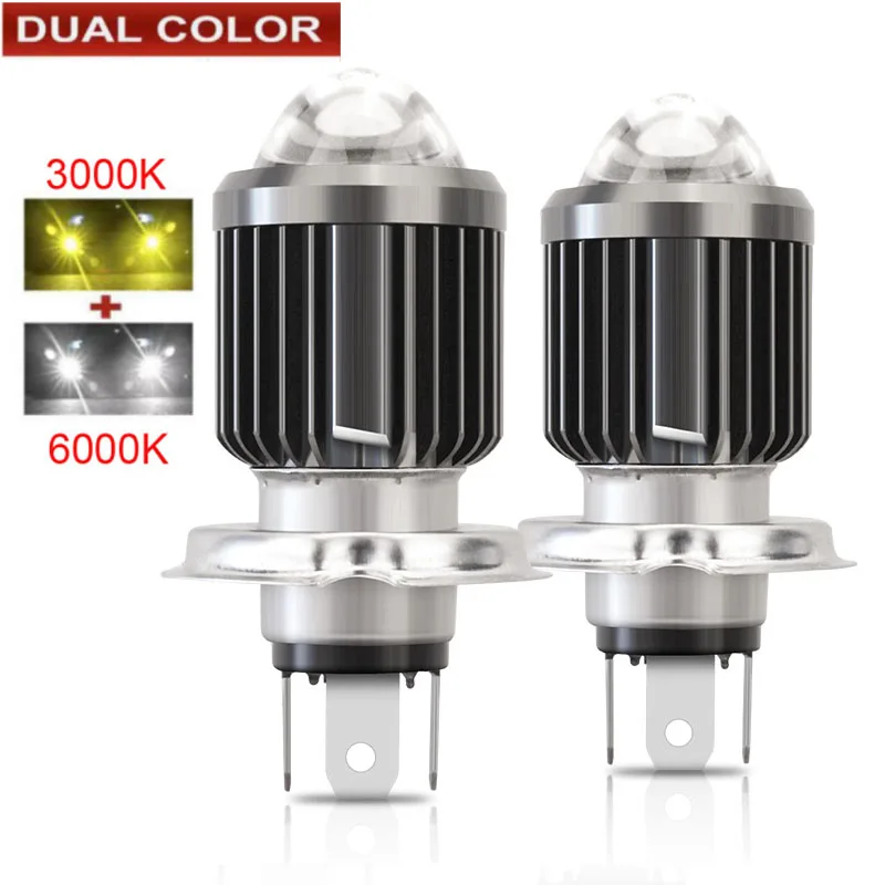 

Dual H4 HS1 H6 BA20D Led Motorcycle Car Headlight Bulb Fog Light 6000LM Hi Lo Lamp Scooter Accessories Moto Electric Car Light