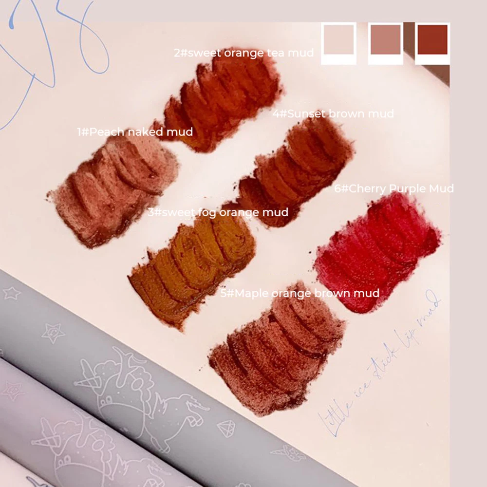 

Nude Makeup Lip Glaze Rose Red Warm Colors Light Ice Cream Appearance Long Lasting Waterproof Velvet Matte Lip Gloss