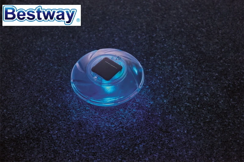 58111 Bestway 4 шт. плавающая лампа на солнечной батарее многоцветный светодиодный