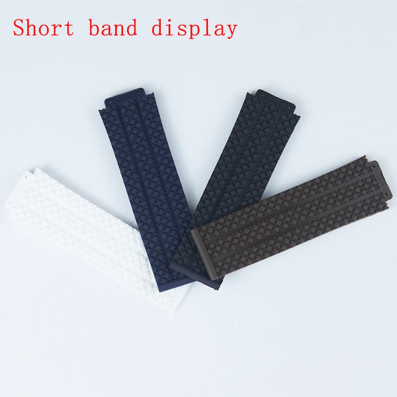 25mmx17mm Watch Accessories Rubber Strap For Hublot Big Bang Series Men and Women Watch Band Accessories