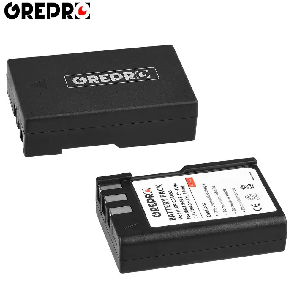 2000mAh EN-EL9 EN EL9 EN-EL9a EL9a камера Литий-ионная батарея и USB LCD зарядное устройство для Nikon
