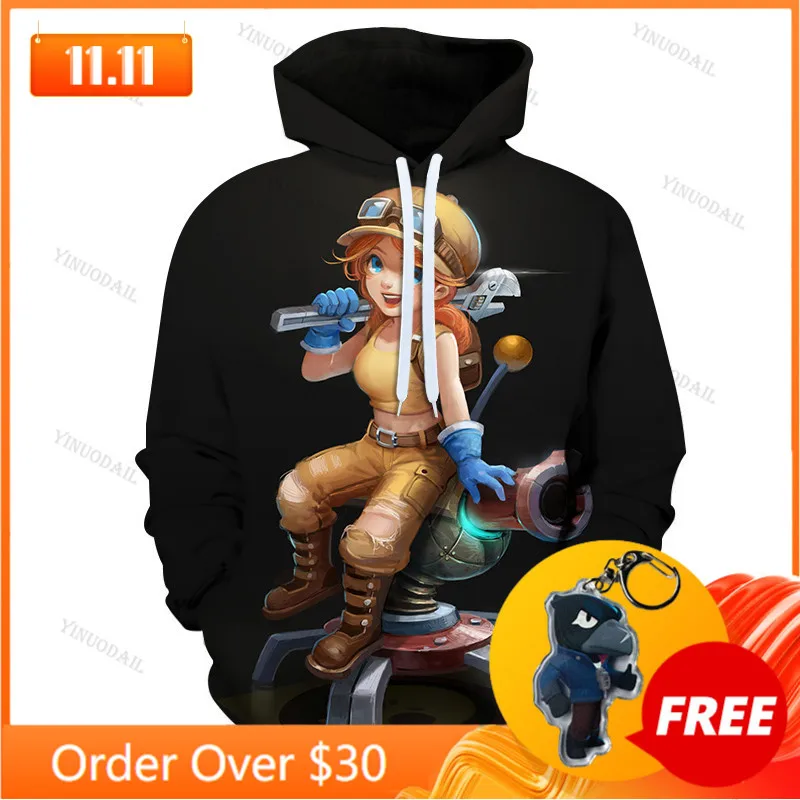 

Penny Jessie Star Kids Leon Tops Men 2021 Boys Girls MAX Crow Shoot Game 3D Print Hoodie Sweatshirt Clothing Hoodies