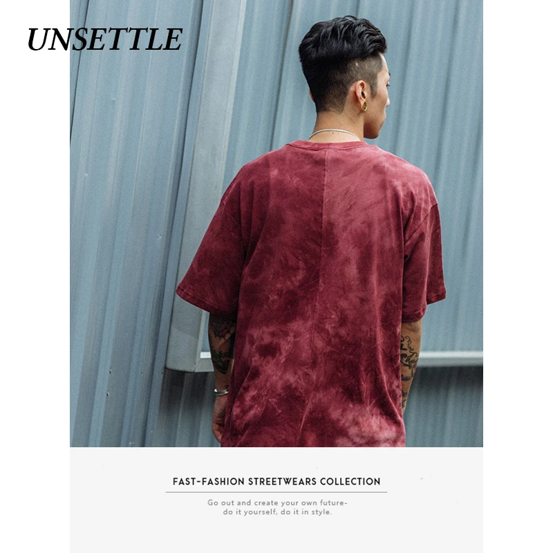 Футболка мужская с принтом тай-дай уличная одежда в стиле хип-хоп Повседневная