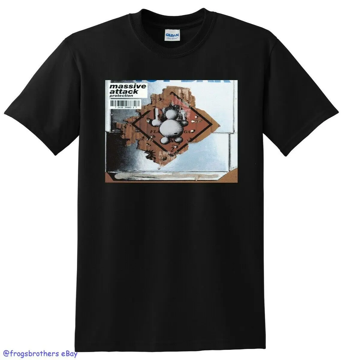 Массивная атака футболка защита альбома Обложка футболка маленький средний большой или XL