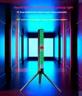 Звуковое управление, 3D дисплей, пикап, ритмичный светильник, RGB, музыка, окружающая светодиодный ная Ночная подсветильник ка, управление через приложение, автомобильная атмосфера, цветная трубчатая лампа