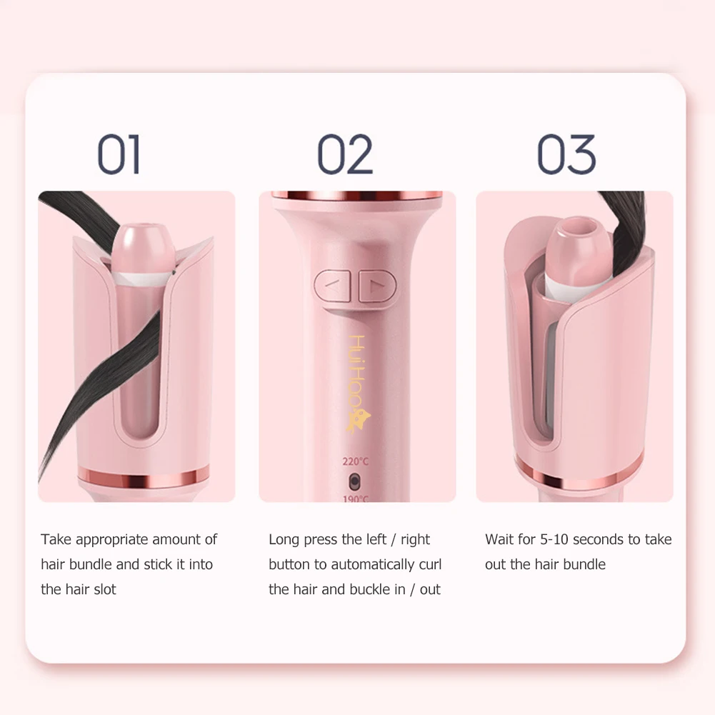 

Automatic Curling Iron Rotating Professional Curler Styling Tools Air Curler for Curls Waves Ceramic Curly Hair Curler