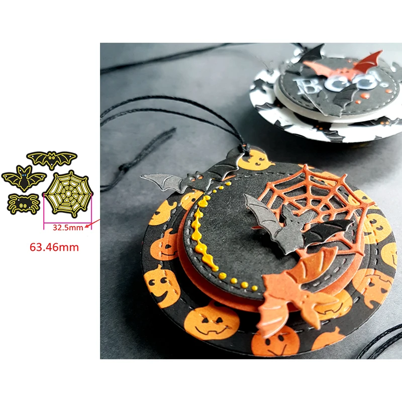 Halloween Spider Web Bat Pumpkin Ghost Metal Steel Cutting Dies For DIY Scrapbooking Paper Cards Embossing 2019 | Дом и сад
