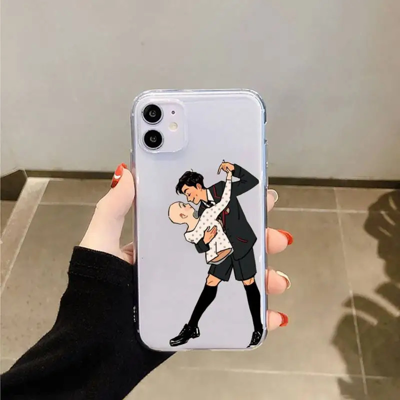 

Umbrella Academy Five Aidan Gallagher Phone Cases Transparent for iPhone 6 7 8 11 12 s mini pro X XS XR MAX Plus