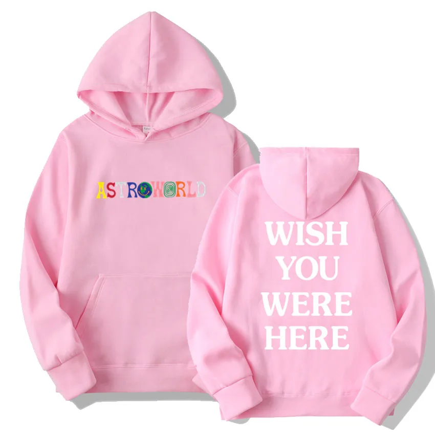 Модная толстовка с надписью, уличная одежда для мужчин и женщин, пуловер, толстовка Трэвиса Скотта, астромира, толстовки с капюшоном WISH YOU WAS HERE