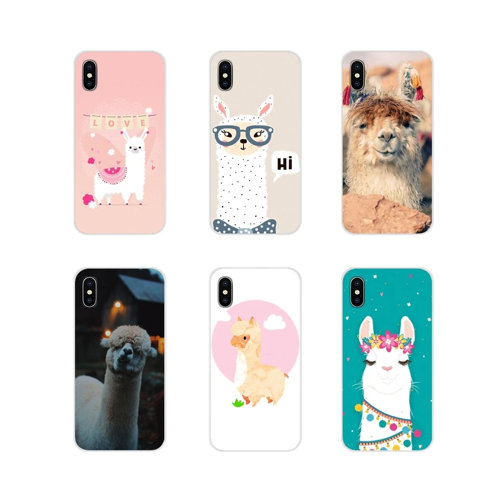 Прозрачный чехол из ТПУ для Apple iPhone X XR XS 11Pro MAX 4S 5C SE 6S 7 8 Plus ipod touch 5 6 лама Альпака с