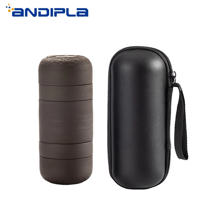 Yixing Фиолетовый Глиняный керамический дорожный чайный набор фильтр портативная