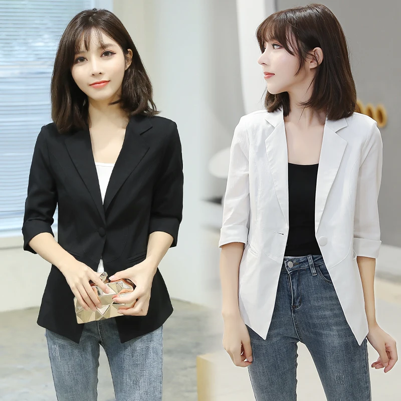 

Женские блейзеры и куртки, весна-лето, блейзер на одной пуговице, Элегантный женский Блейзер, офисная одежда, Женская куртка